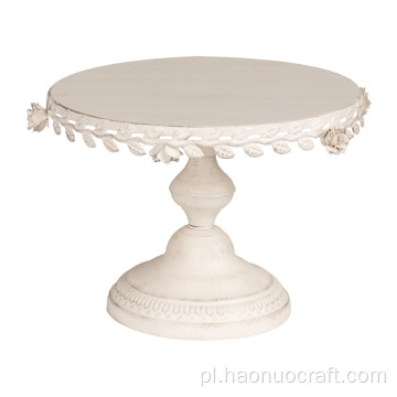 stary retro biały deser dekoracja stołu tort weselny